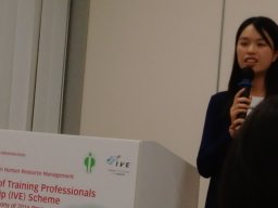 Mentee, Ms Adeline Chan, sharing her experience 