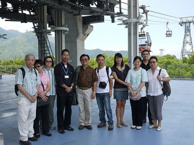 group photo before taking the cable car.JPG